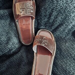 Tory Burch bubble jelly slide in OX Blood size 7